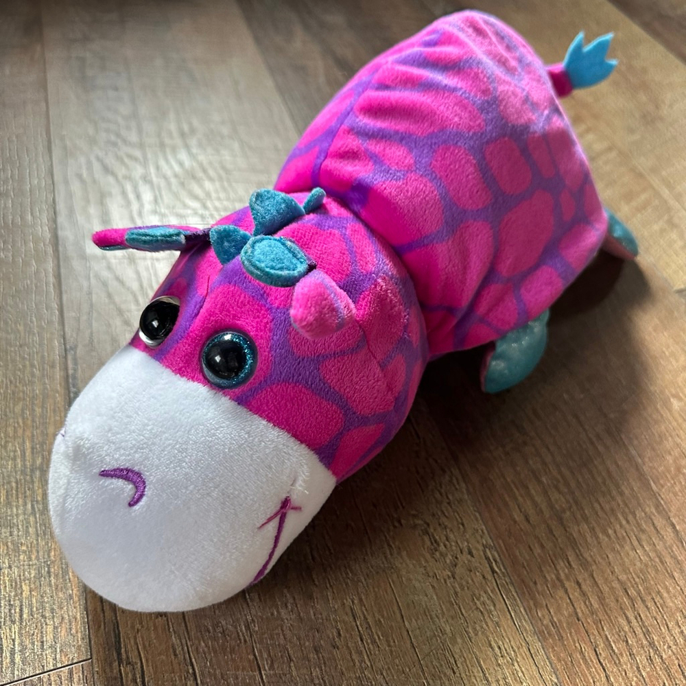 Flipazoo Janika Giraffe Pink Purple Stuffed Animal Retired